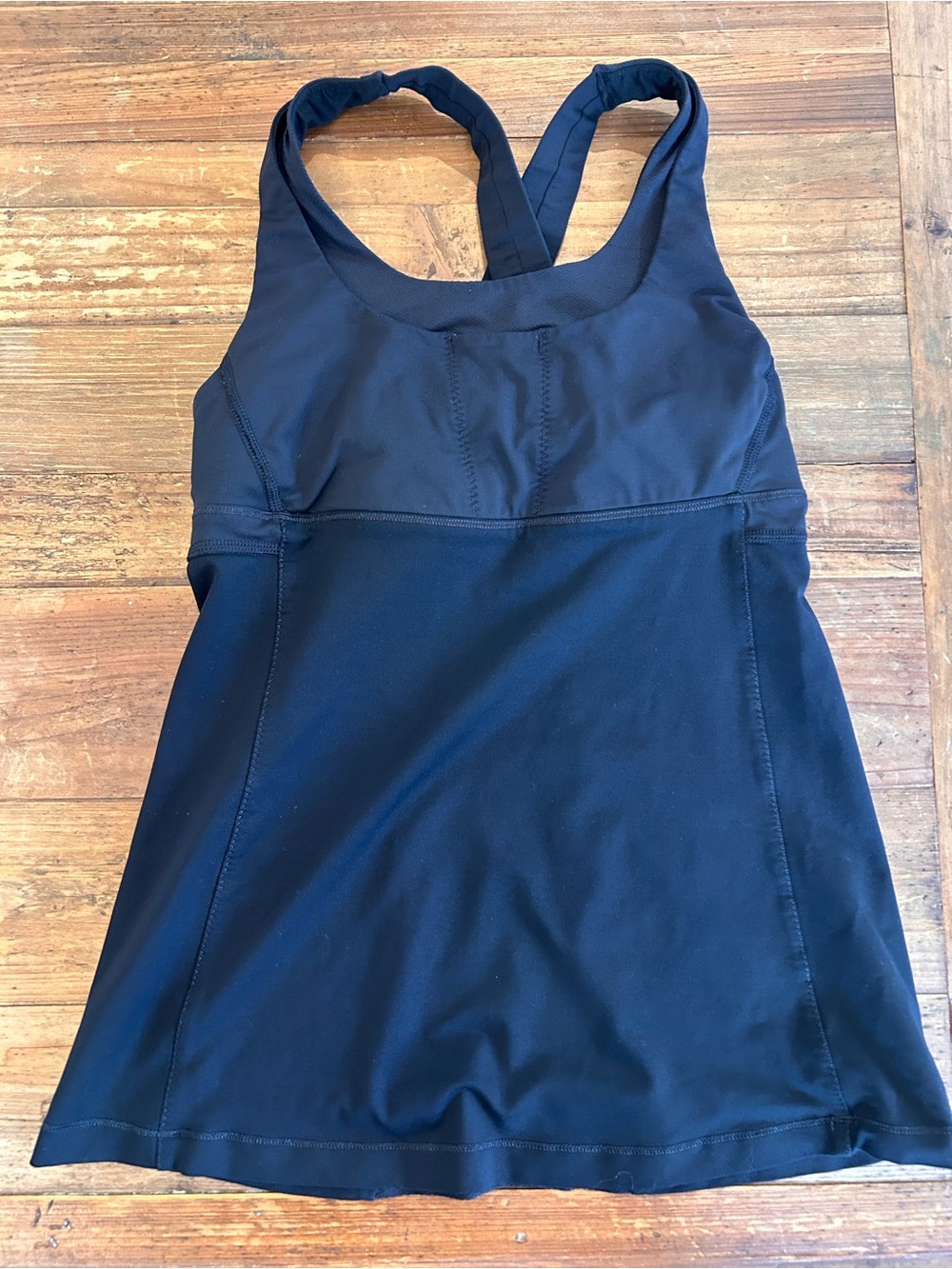 lululemon athletica Black Crossback Tank Top
